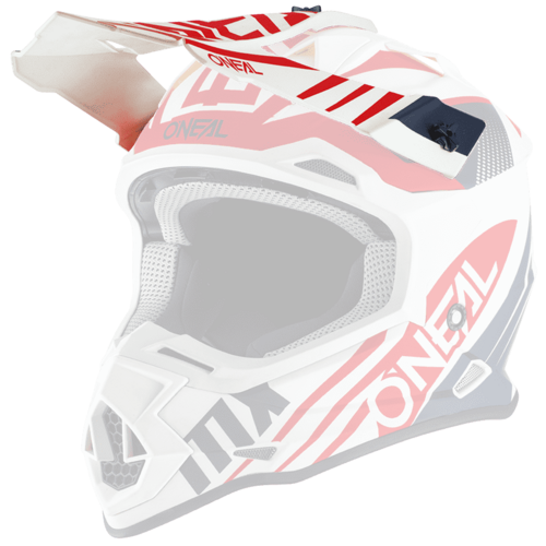 Oneal Replacement Peak for 2020 2 SRS Spyde 2.0 White/Blue/Red Helmet