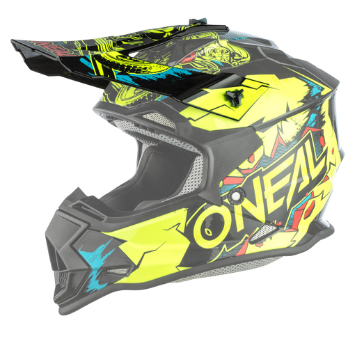 Oneal Replacement Peak for 2023 2 SRS Villain Neon Yellow Youth Helmet