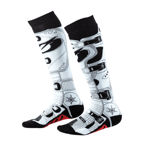 Oneal 2023 Pro MX RDX Black/White Socks