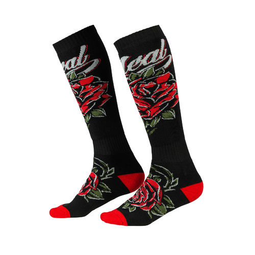 Oneal 2023 Pro MX Roses Black/Red Socks