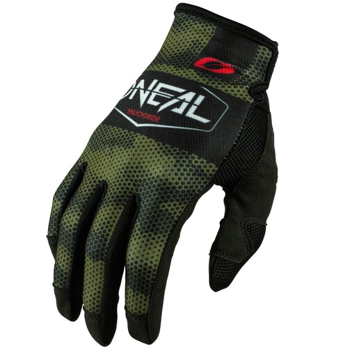 Oneal 2021 Mayhem Covert Black/Green Gloves [Size:SM]
