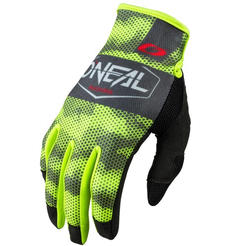 Oneal 2021 Mayhem Covert Charcoal/Neon Yellow Gloves [Size:MD]