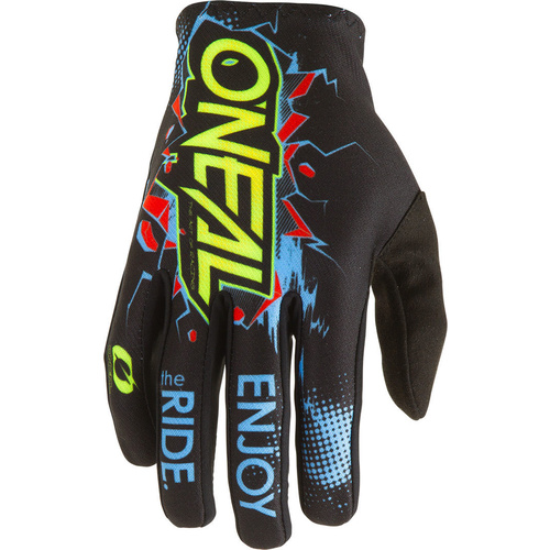 Oneal 2024 Matrix Villain Black Youth Gloves [Size:XS]