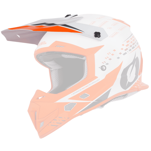 Oneal Replacement Peak for 2020 5 SRS Trace White/Orange Helmet