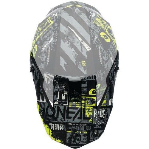 Oneal Replacement Peak for 2021 3 SRS Ride Black/Neon Yellow Helmet