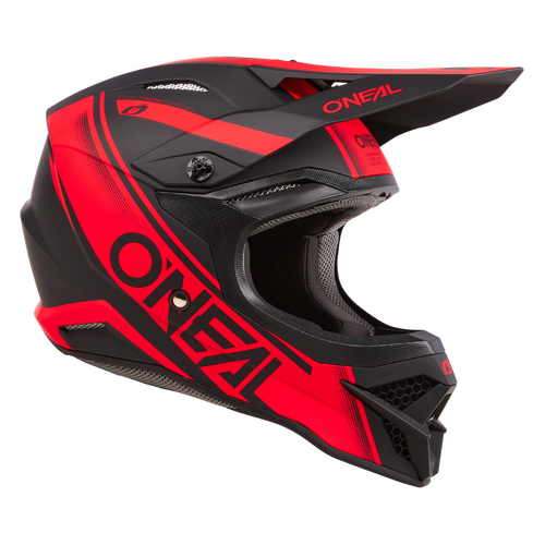 Oneal 2024 3 SRS Racewear V.24 Black/Red Helmet [Size:LG]