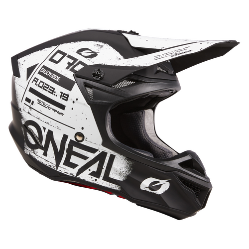 Oneal 2024 5 SRS Scarz V.24 Black/White Helmet [Size:MD]