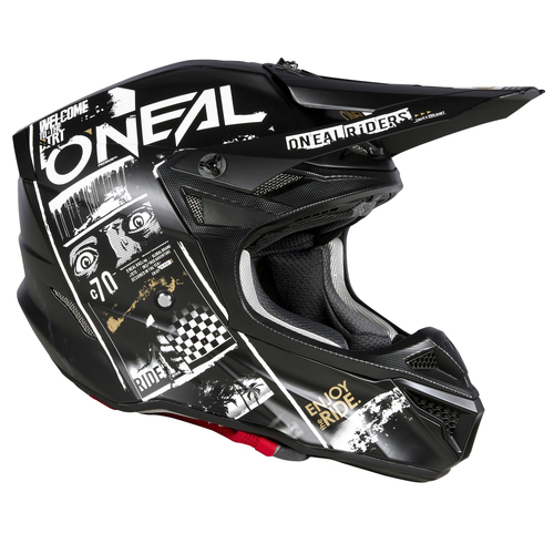 Oneal 2023 5 SRS Attack V.23 Black/White Helmet [Size:SM]
