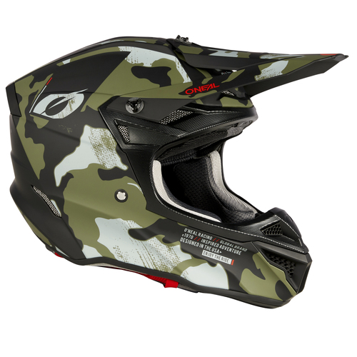 Oneal 2024 5 SRS Camo V.23 Black/Green Helmet [Size:MD]