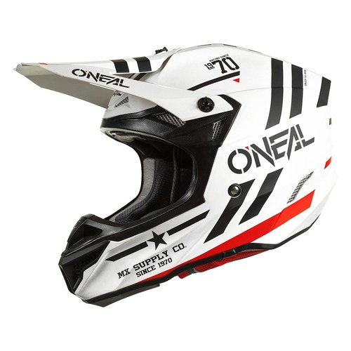 Oneal 2022 5 SRS Squadron V.22 White/Black Helmet [Size:MD]