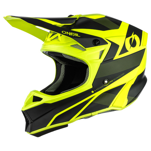 Oneal 2023 10 SRS Compact Matte Black/Neon Yellow Helmet [Size:SM]