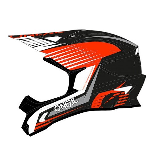 Oneal 2024 1 SRS Stream Black/Red Helmet [Size:XS]