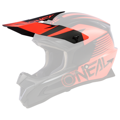 Oneal Replacement Peak for 2023 1 SRS Stream V.23 Black/Red Youth Helmet