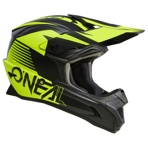 Oneal 2024 1 SRS Stream V.23 Black/Neon Yellow Youth Helmet [Size:LG]