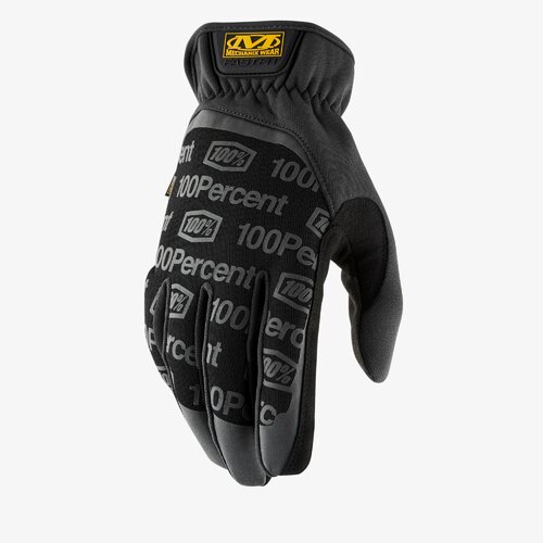 100% Mechanix Wear FastFit Mechanic Black Gloves [Size:SM]