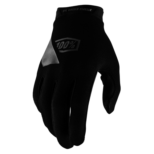 100% Ridecamp Black Youth Gloves [Size:SM]
