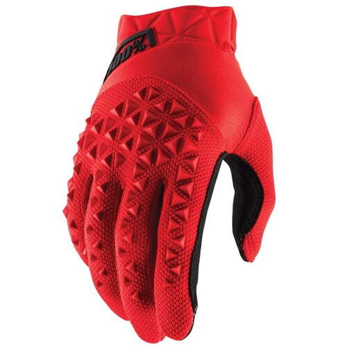 100% Airmatic Red/Black Youth Gloves [Size:SM]