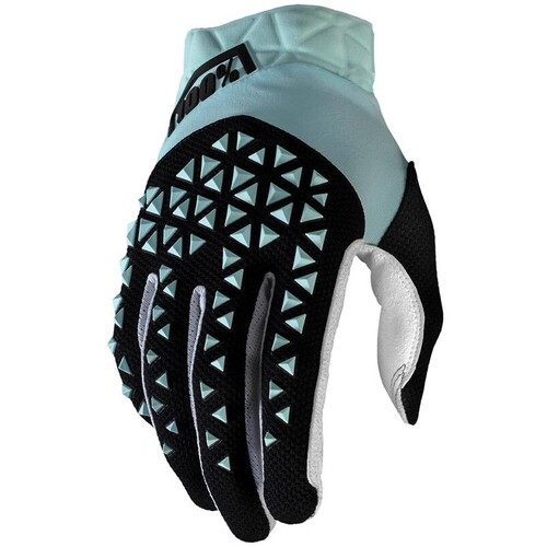 100% Airmatic Sky Blue/Black Gloves [Size:SM]