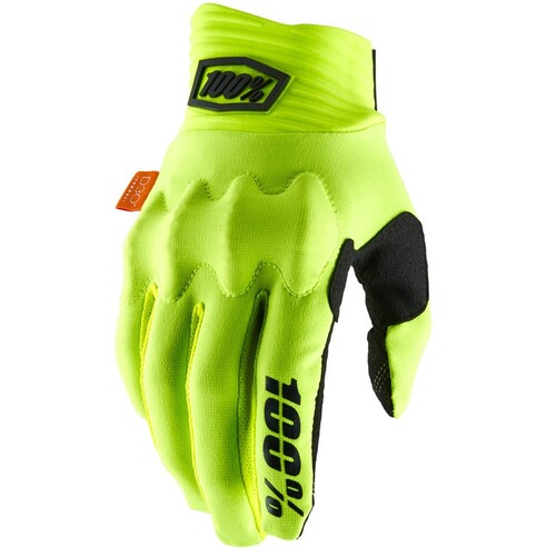 100% Cognito Fluro Yellow/Black Gloves [Size:SM]