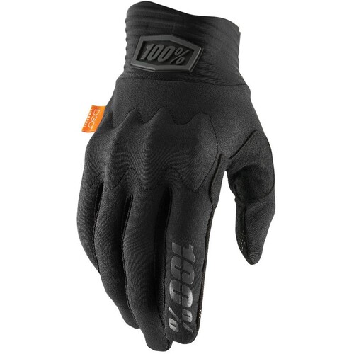 100% Cognito Black/Charcoal Gloves [Size:SM]