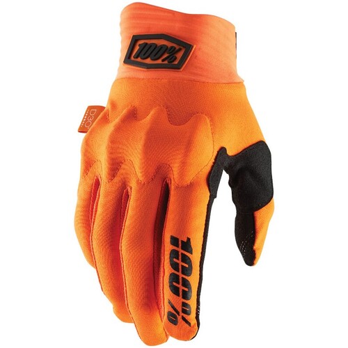 100% Cognito Fluro Orange/Black Gloves [Size:SM]