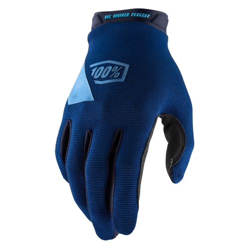 100% Ridecamp Navy Gloves [Size:SM]