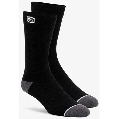 100% Solid Casual Black Socks [Size:SM/MD]