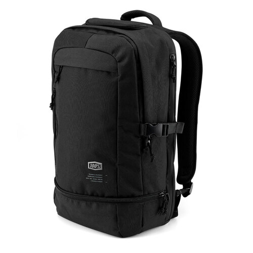 100% Transit Black Backpack
