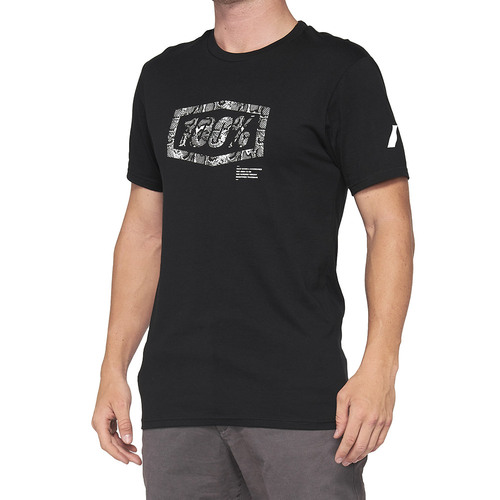 100% Essential Black/Snake T-Shirt [Size:SM]