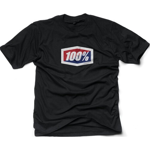 100% Official Black T-Shirt [Size:SM]