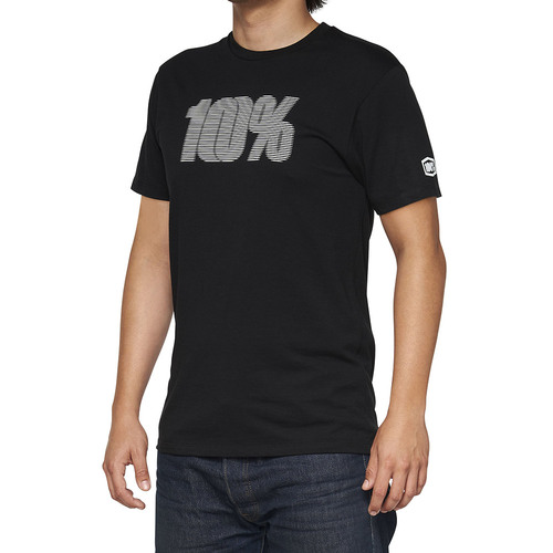 100% Deflect Black T-Shirt SM [Size:SM]