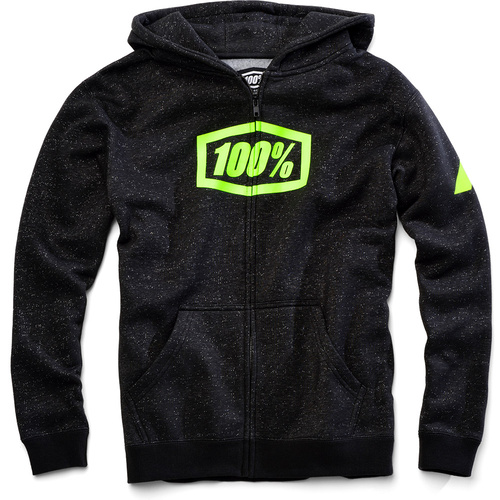 100% Syndicate Black Zip-Up Youth Hoodie Sweatshirt [Size:MD]