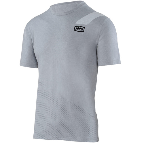 100% Slant Tech Silver T-Shirt [Size:SM]