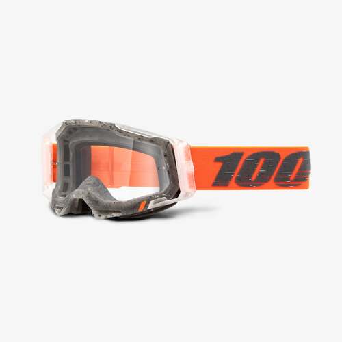 100% Racecraft2 Goggles Schrute w/Clear Lens