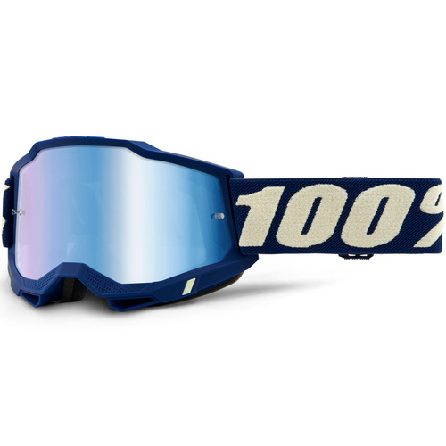 100% Accuri2 Goggles Deepmarine w/Mirror Blue Lens