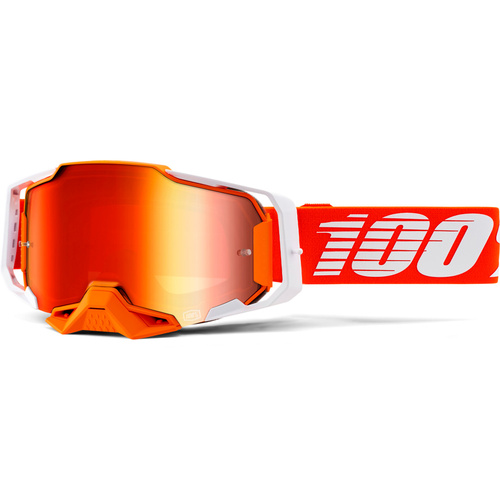 100% Armega Goggles Regal w/Mirror Red Lens
