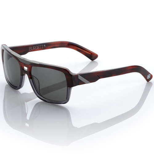 100% Burgett Sunglasses Tortoise w/Grey Tint Lens