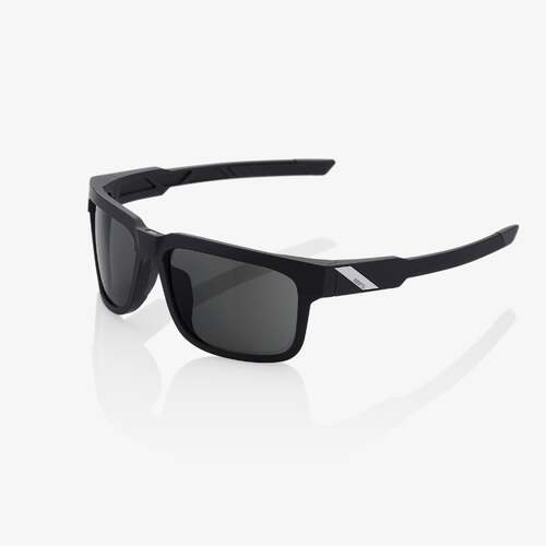 100% Type-S Sunglasses Soft Tach Black w/Smoked Lens