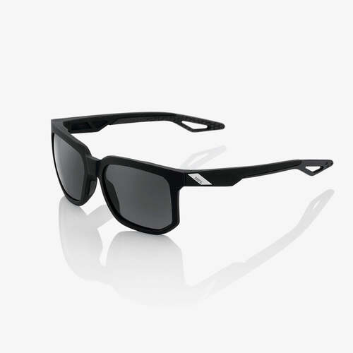 100% Centric Sunglasses Soft Tach Black w/Grey PeakPolar Lens