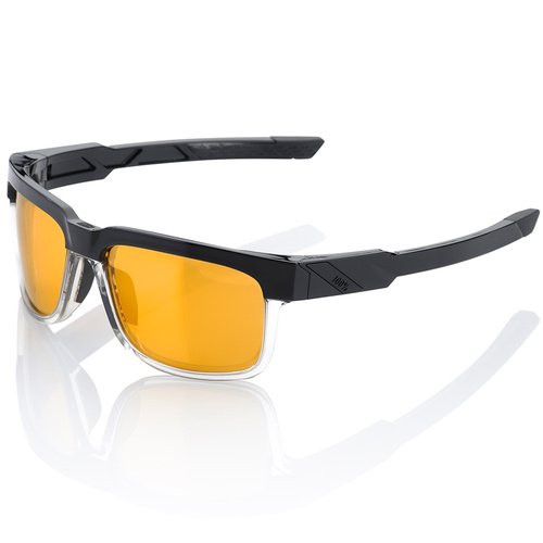 100% Type-S Sunglasses Licorice w/Mirror Gold Lens