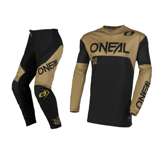 Oneal 2023 Element Racewear V.23 Black/Sand Gear Set