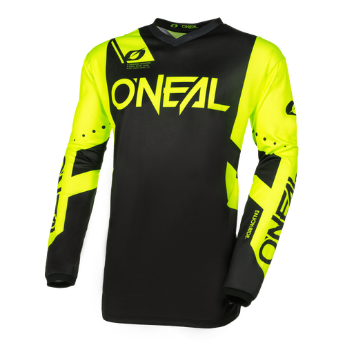 Oneal 2024 Element Racewear V.24 Black/Neon Yellow Jersey [Size:SM]