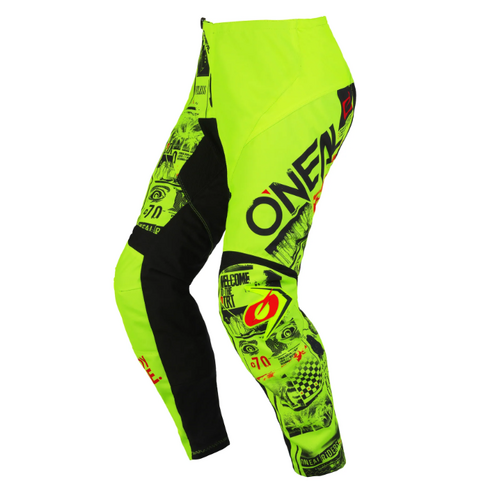 Oneal 2023 Element Attack V.23 Neon Yellow/Black Youth Pants [Size:20]