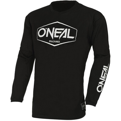 Oneal 2024 Element Cotton Hexx V.22 Black/White Youth Jersey [Size:XS]