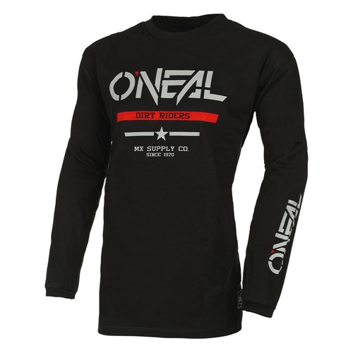 Oneal 2024 Element Cotton Squadron V.22 Black/Grey Jersey [Size:SM]