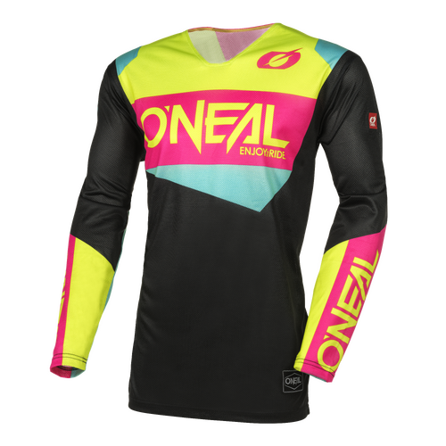 Oneal 2024 Hardwear Air Slam V.24 Black/Neon Yellow/Pink Jersey [Size:MD]