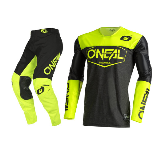 Oneal 2022 Mayhem Hexx V.22 Black/Yellow Youth Gear Set