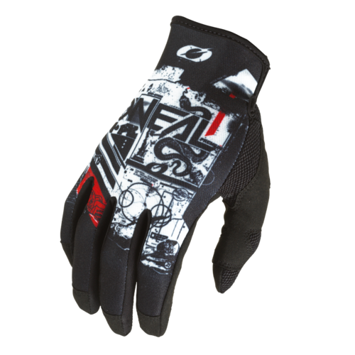 Oneal 2023 Mayhem Scarz V.22 Black/White Gloves [Size:MD]