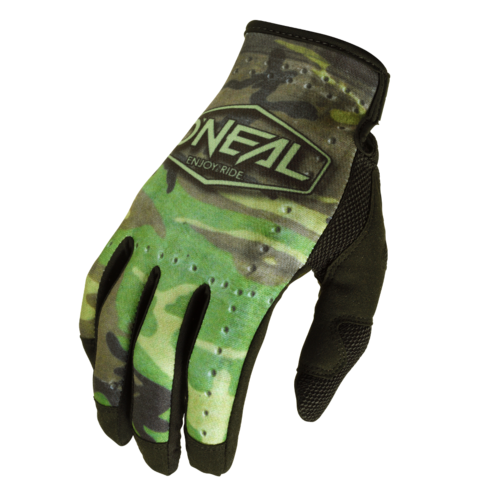 Oneal 2024 Mayhem Camo V.22 Black/Green Gloves [Size:MD]