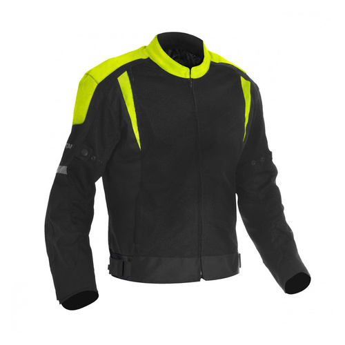Oxford Spartan Air Black/Fluro Yellow Textile Jacket [Size:SM]
